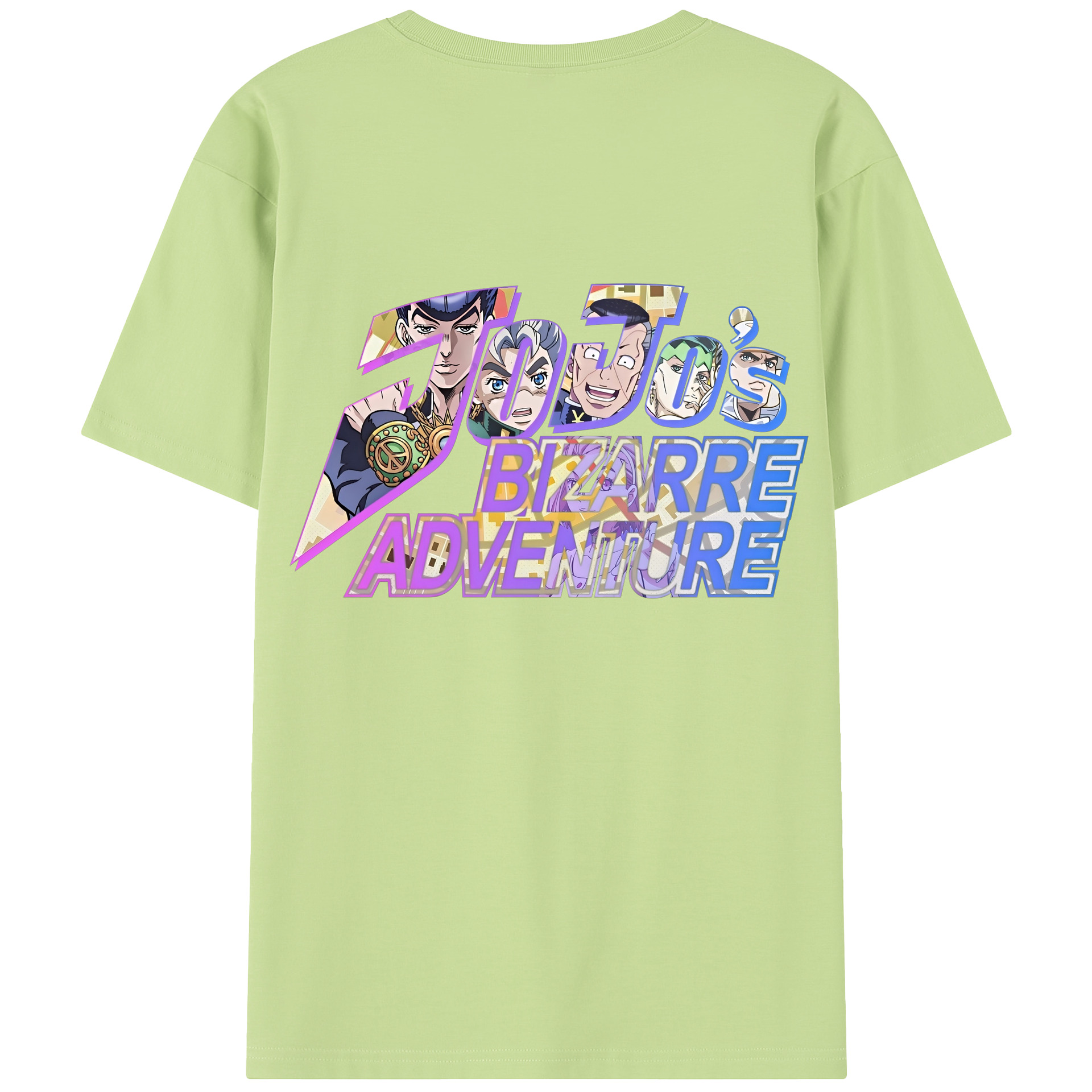（画像用） ジョジョの奇妙な冒険 JoJo's Bizarre Adventure 綿100％半袖Tシャツ（背面プリント）